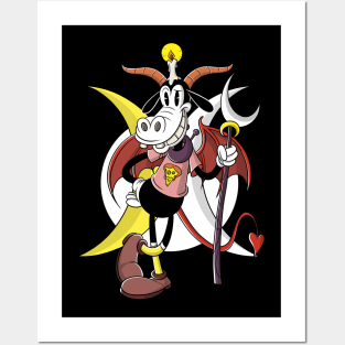 Belzebuth or Beelzebub Baal Zebub dumber Baphomet friend Posters and Art